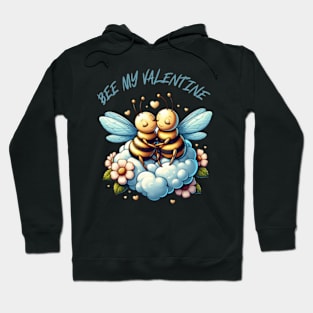 couple of bees embracing on a cloud Hoodie